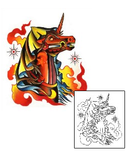 Unicorn Tattoo Tattoo Styles tattoo | BHF-00016