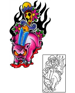 Pig Tattoo Tattoo Styles tattoo | BKF-00132