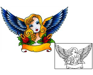 Angel Tattoo Tattoo Styles tattoo | BKF-00192