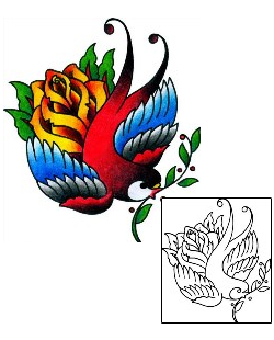 Swallow Tattoo Tattoo Styles tattoo | BKF-00496