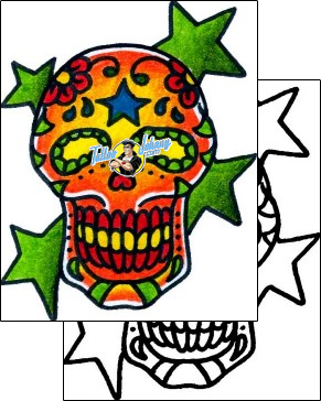 Mexican Tattoo horror-day-of-the-dead-tattoos-captain-black-bkf-00526