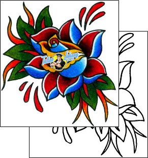 Rose Tattoo plant-life-rose-tattoos-captain-black-bkf-00851