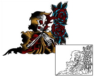 Traditional Tattoo Rose Reaper Tattoo