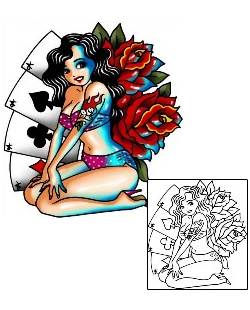 Gambling Tattoo Tattoo Styles tattoo | BKF-01161