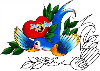 Bird Tattoo animal-bird-tattoos-captain-black-bkf-01214