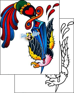 Bird Tattoo animal-bird-tattoos-captain-black-bkf-01215