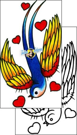 Bird Tattoo animal-bird-tattoos-captain-black-bkf-01234