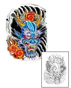 Devil - Demon Tattoo Miscellaneous tattoo | BLF-00026