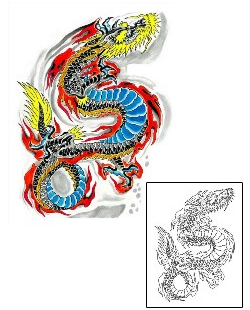 Asian Tattoo Mythology tattoo | BLF-00029