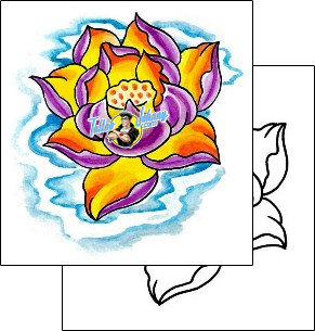 Flower Tattoo plant-life-flowers-tattoos-brandon-lewis-blf-00032