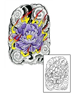 Asian Tattoo Plant Life tattoo | BLF-00033