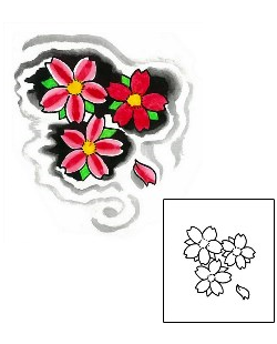 Asian Tattoo Plant Life tattoo | BLF-00034