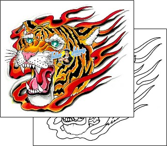 Tiger Tattoo blf-00040