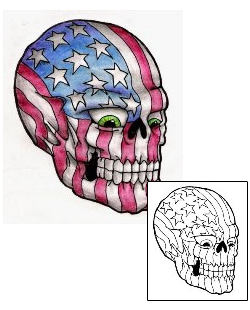 USA Tattoo Horror tattoo | BMF-00008