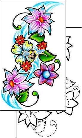 Flower Tattoo plant-life-flowers-tattoos-brandon-miller-bmf-00012