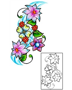 Flower Tattoo Plant Life tattoo | BMF-00012