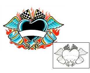 Racing Tattoo Miscellaneous tattoo | BMF-00013