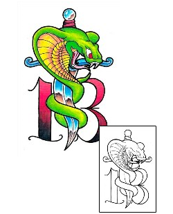 Reptile Tattoo Horror tattoo | BMF-00017
