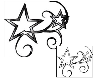Star Tattoo Astronomy tattoo | BNF-00007
