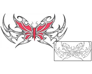 Butterfly Tattoo Specific Body Parts tattoo | BNF-00065