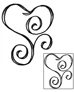 Heart Tattoo For Women tattoo | BNF-00096