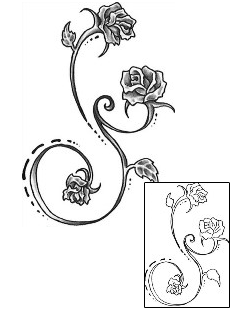 Decorative Tattoo Plant Life tattoo | BNF-00140