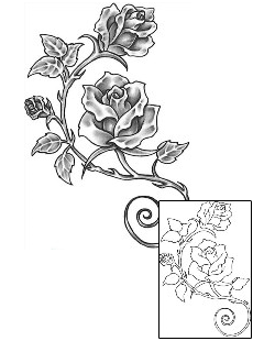 Rose Tattoo Plant Life tattoo | BNF-00151