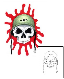Military Tattoo Horror tattoo | BOF-00014