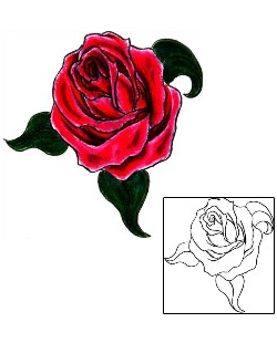 Rose Tattoo Plant Life tattoo | BOF-00156