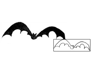 Bat Tattoo Animal tattoo | BOF-00173