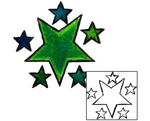 Star Tattoo Astronomy tattoo | BOF-00175