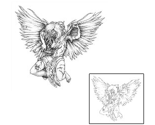 Angel Tattoo Religious & Spiritual tattoo | BPF-00002