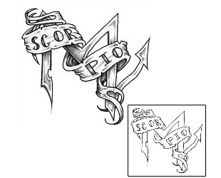 Scorpio Tattoo Miscellaneous tattoo | BPF-00019