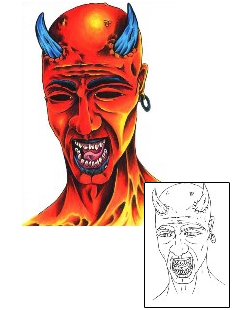 Devil - Demon Tattoo Horror tattoo | BSF-00009