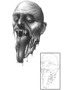 Zombie Tattoo Horror tattoo | BTF-00011