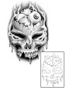 Skull Tattoo Horror tattoo | BTF-00043