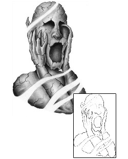 Monster Tattoo Horror tattoo | BTF-00056