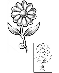Flower Tattoo Plant Life tattoo | BTF-00065