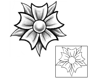 Flower Tattoo Plant Life tattoo | BTF-00071