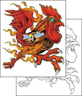 Fire – Flames Tattoo animal-tattoos-billy-webb-bwf-00023
