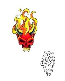 Devil - Demon Tattoo Demon Flame Tattoo