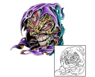 Picture of Purple Hoodie Reaper Tattoo