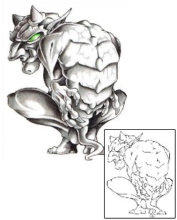 Monster Tattoo Stone Gargoyle Tattoo