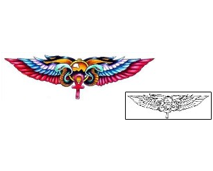 Ankh Tattoo Egyptian Wings Tattoo