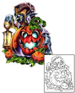 Pumpkin Tattoo Goblin King Tattoo