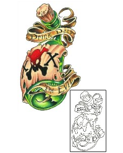 In Memory of Tattoo Toxic Bottle Tattoo