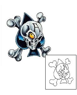 Evil Tattoo Ace Of Spade Skull Tattoo