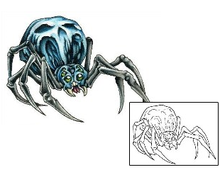 Picture of Giant Angry Spider Tattoo