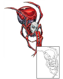 Picture of Masquerade Spider Tattoo