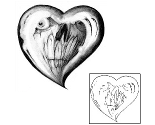 Gothic Tattoo Skull Heart Tattoo